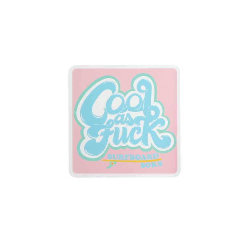 Quadratischer Cool As Fuck Autoaufkleber