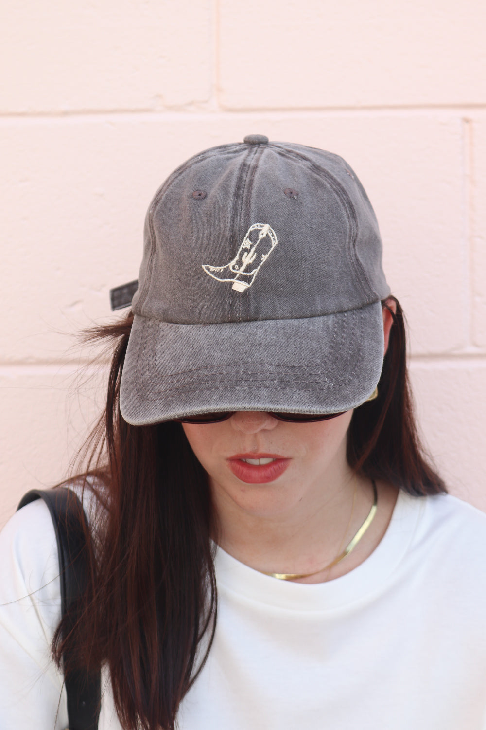 Cowgirl Washed Dad Cap Brown