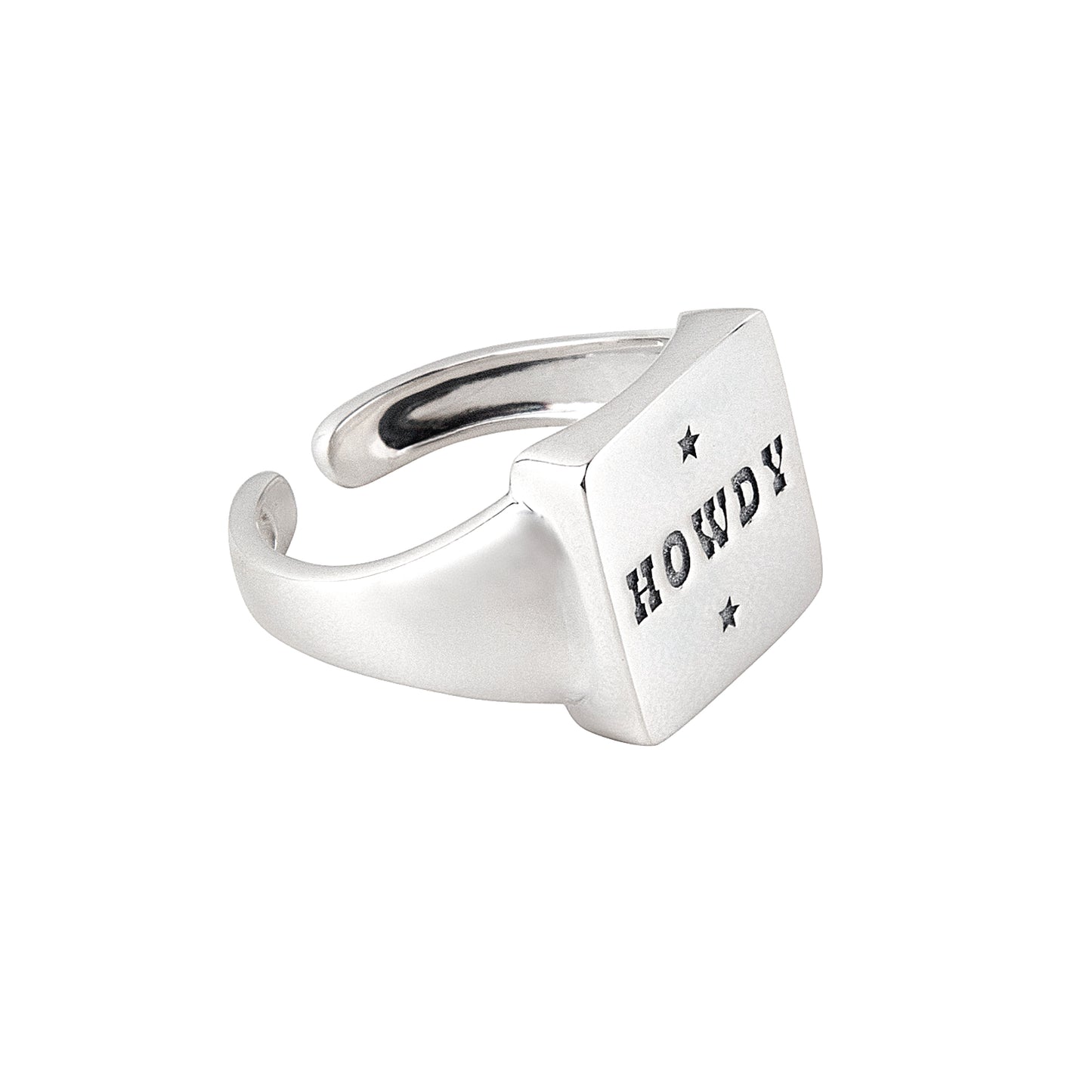 Howdy 925 Silver Adjustable Ring
