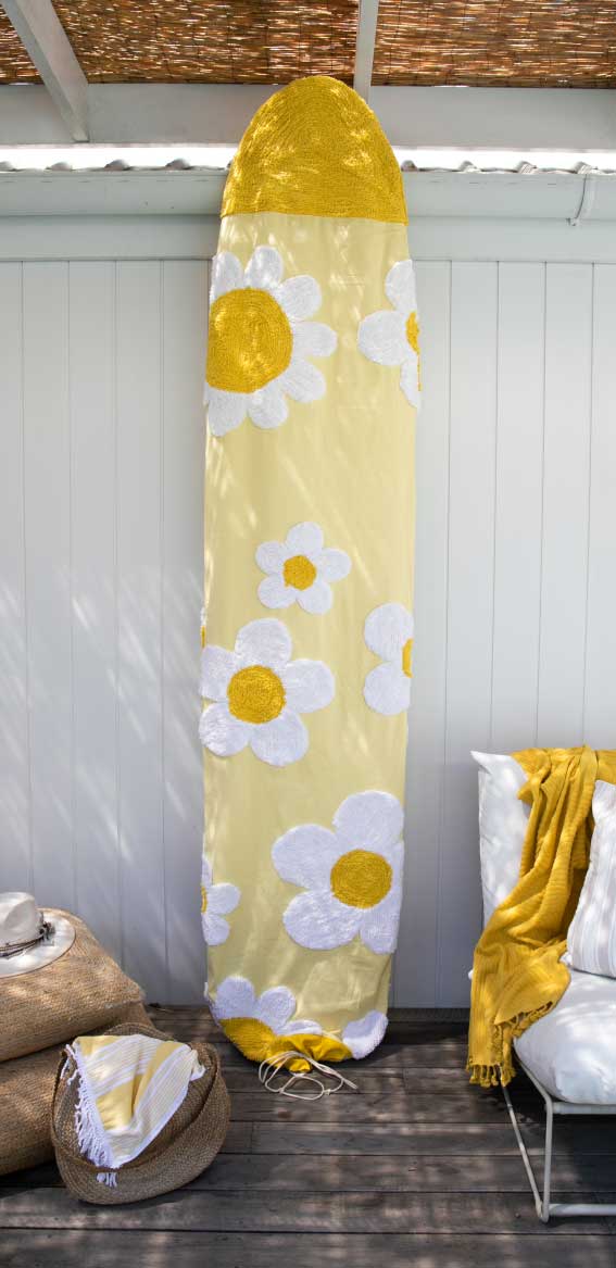 Sunshine Daisy Surfboard Sok Longboard Surfboard Abdeckung