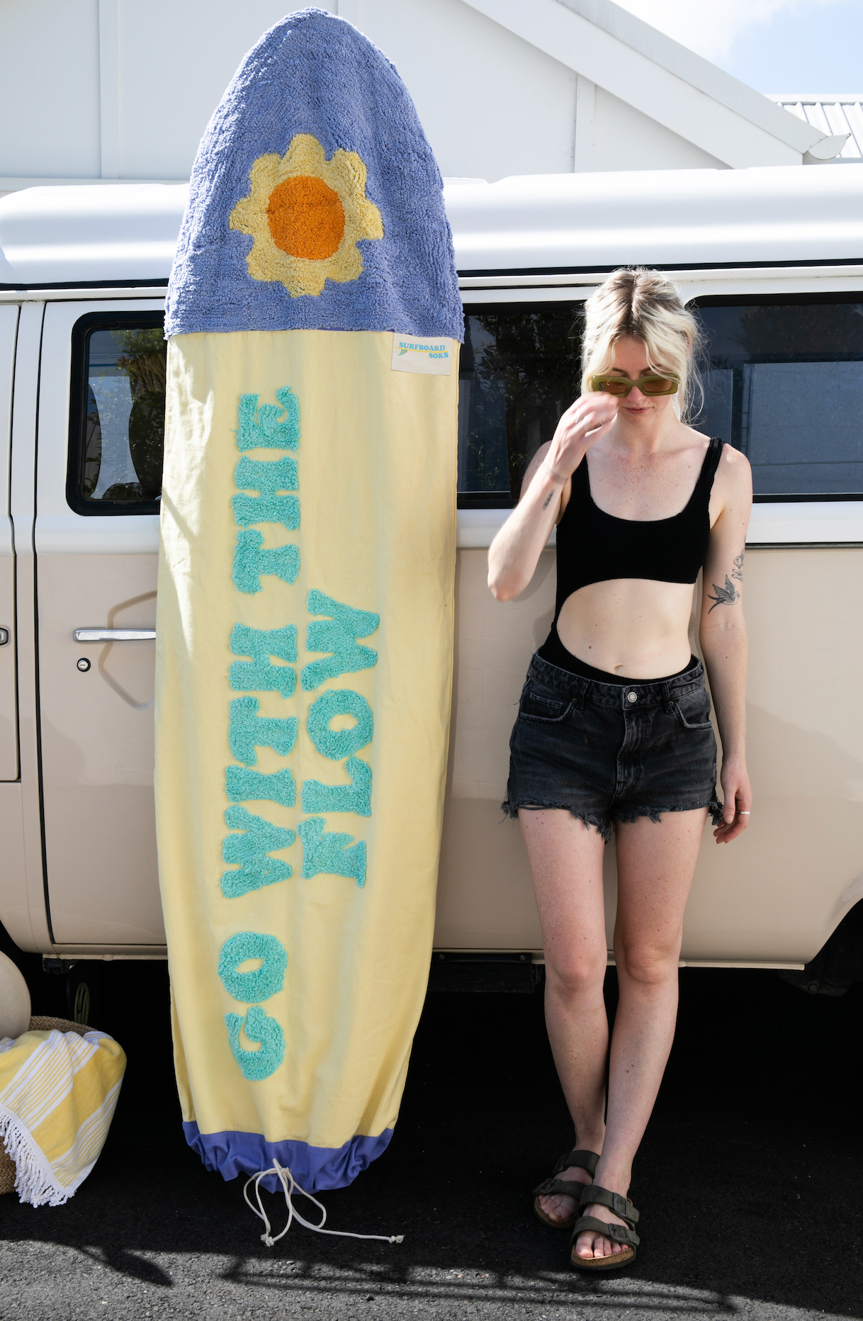 Go With The Flow Surfboard Sok-Surfboard Cover-Shortboard - Limited Edition!