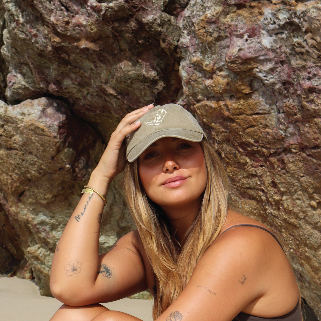 Cowgirl Samira Limited Washed Dad Cap Sand SOLD OUT