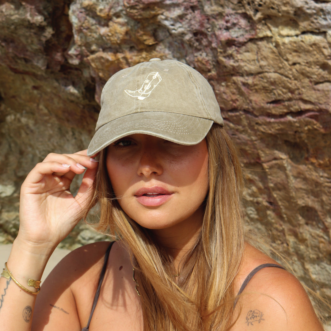 Cowgirl Samira Limited Washed Dad Cap Sand SOLD OUT