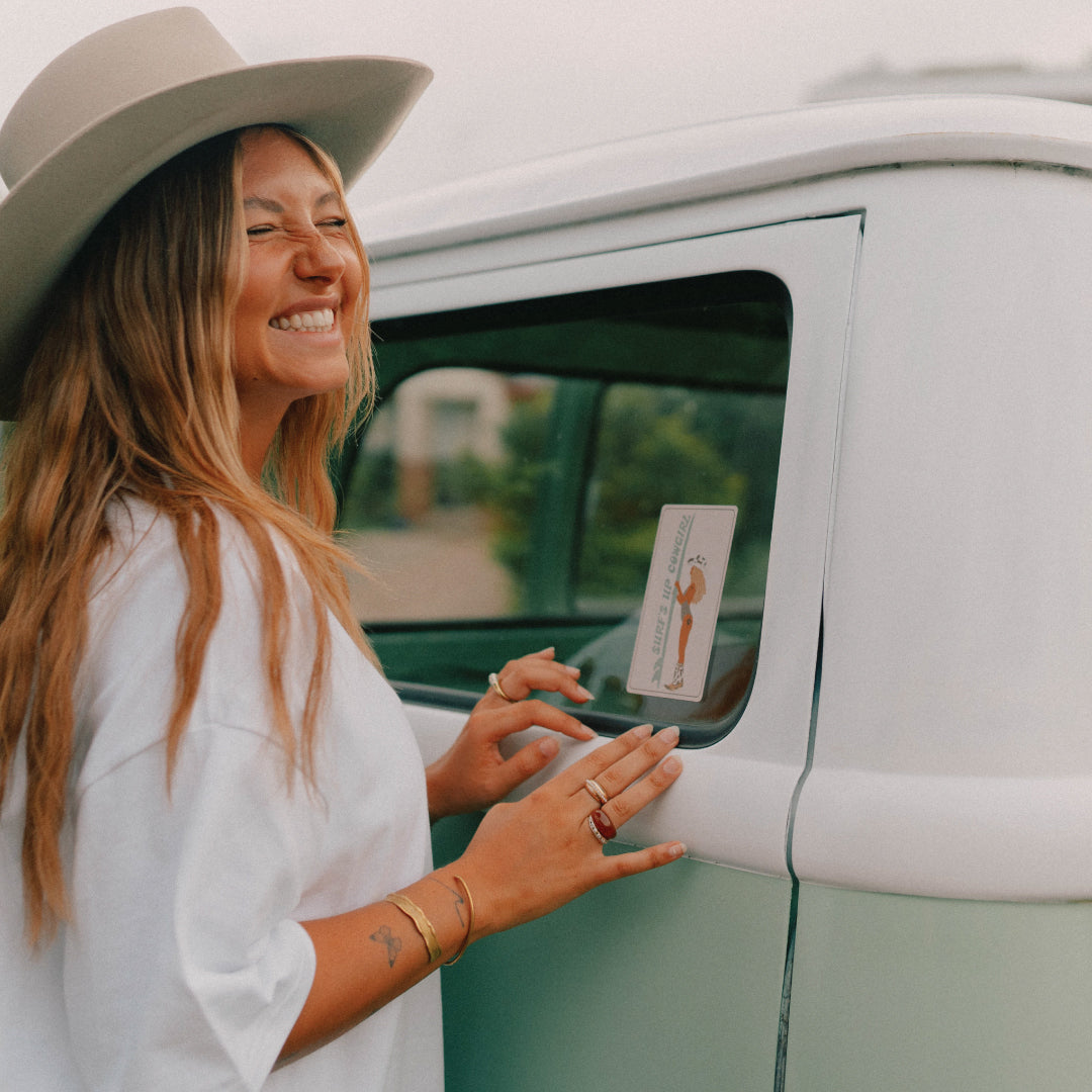 Surf's Up Cowgirl Samira Limited Bumper Sticker