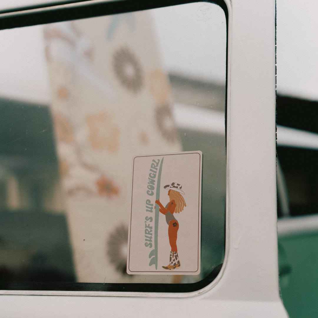 Surf's Up Cowgirl Samira Limited Bumper Sticker