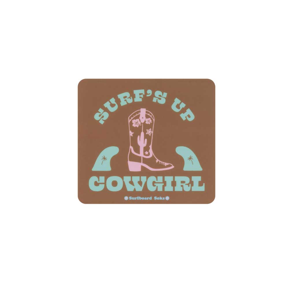 Surf's Up Cowgirl Autoaufkleber