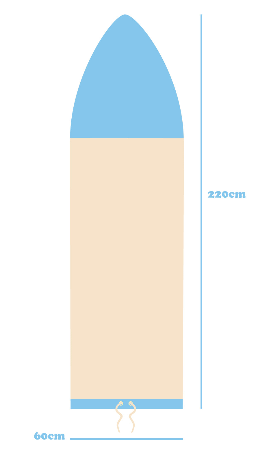 Just Beachy Surfboard Sok-Surfboard Cover-Shortboard - Limited Edition!