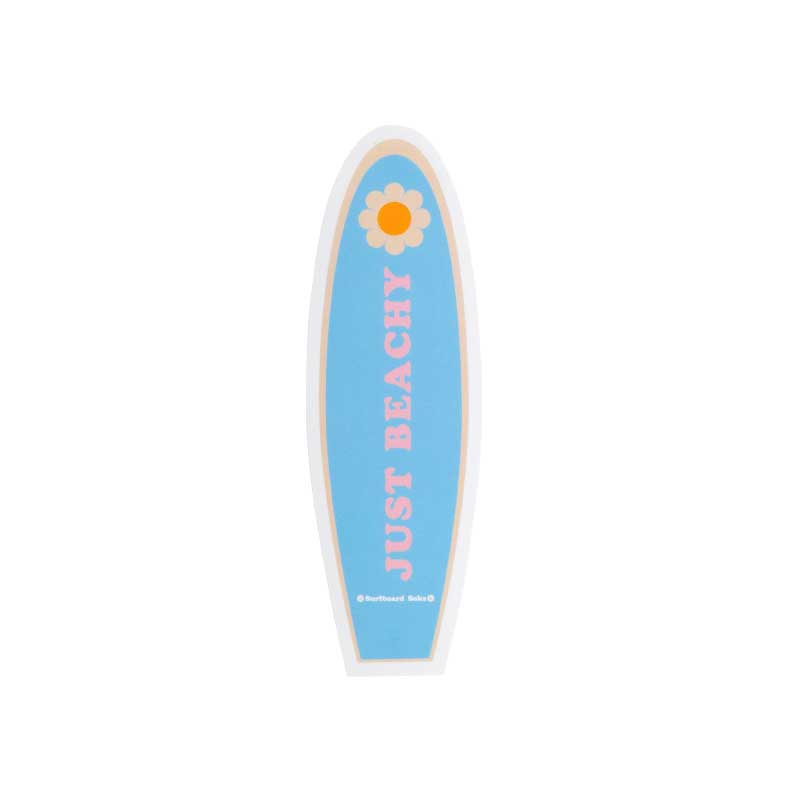 Just Beachy Surfboard Sticker