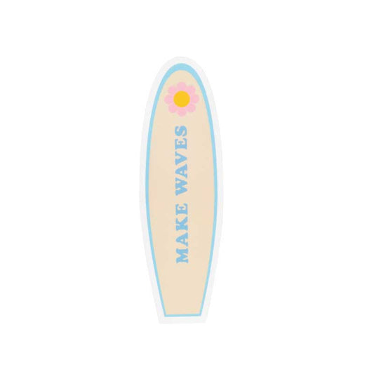 Make Waves Surfboard Sticker