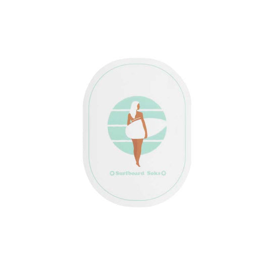 Heading Out Surfer Girl Sticker