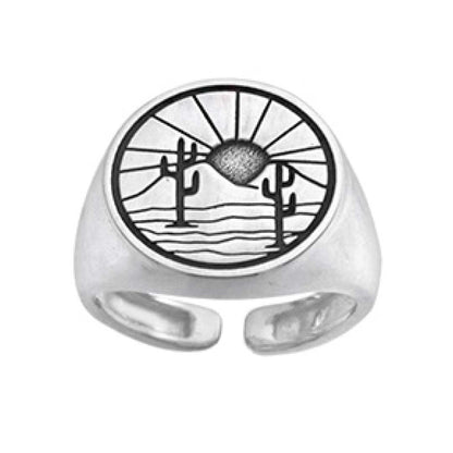 Desert Dream 925 Silver Adjustable Ring