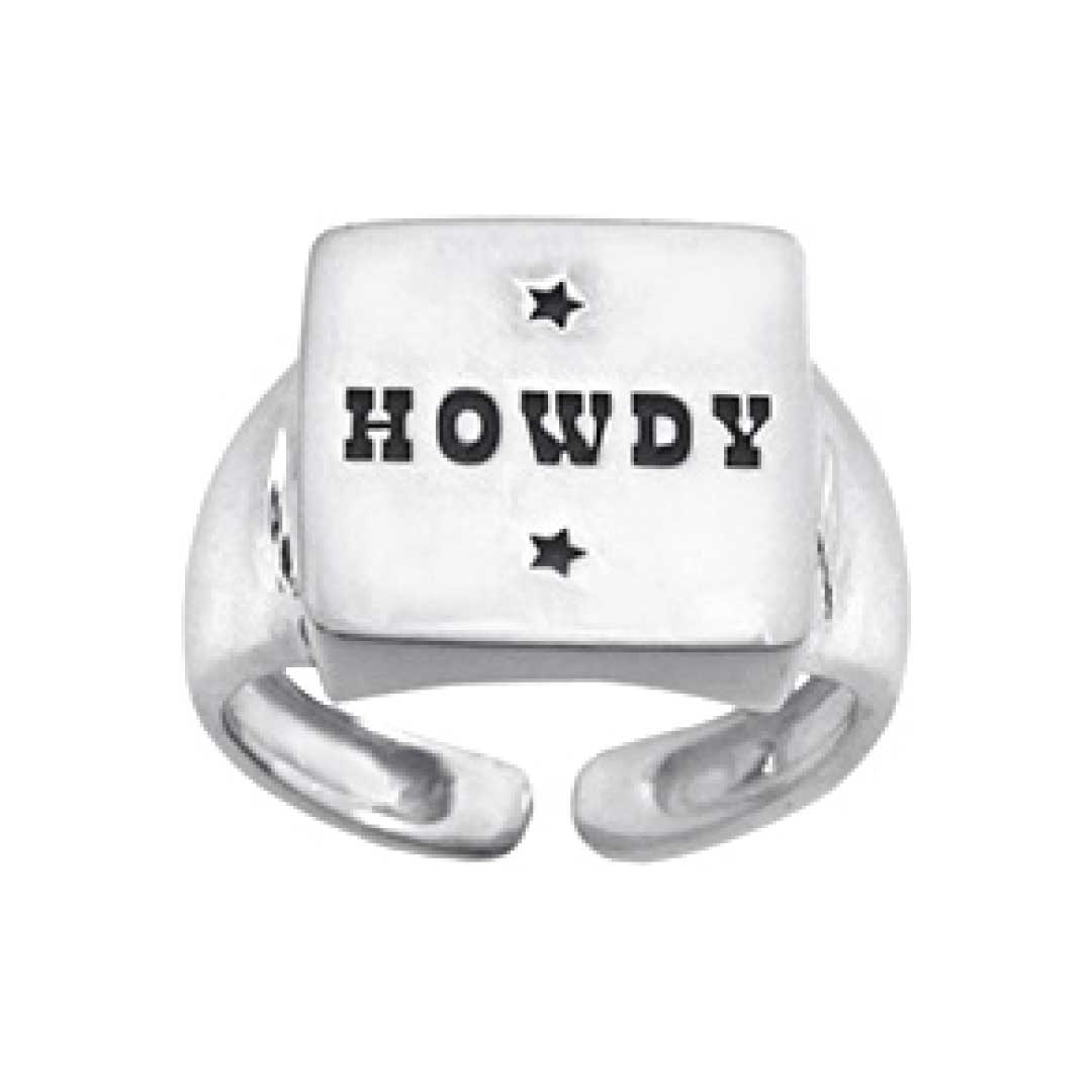 Howdy 925 Silver Adjustable Ring