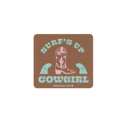 Surf's Up Cowgirl Bumper Sticker