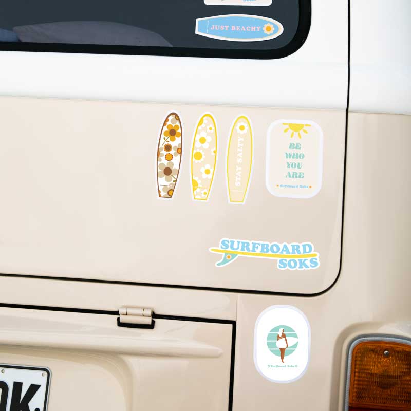 Sunshine Daisy Surfboard Sticker