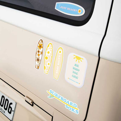 Tawny Daisy Surfboard Sticker