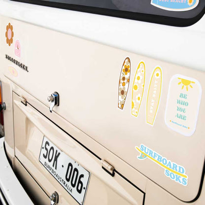 Sunshine Daisy Surfboard Sticker