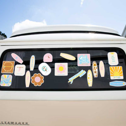 Just Beachy Surfboard Sticker