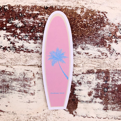 Palm Tree Surfboard Sticker