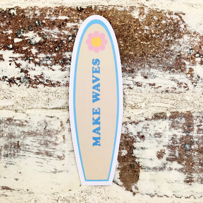 Make Waves Surfboard Sticker