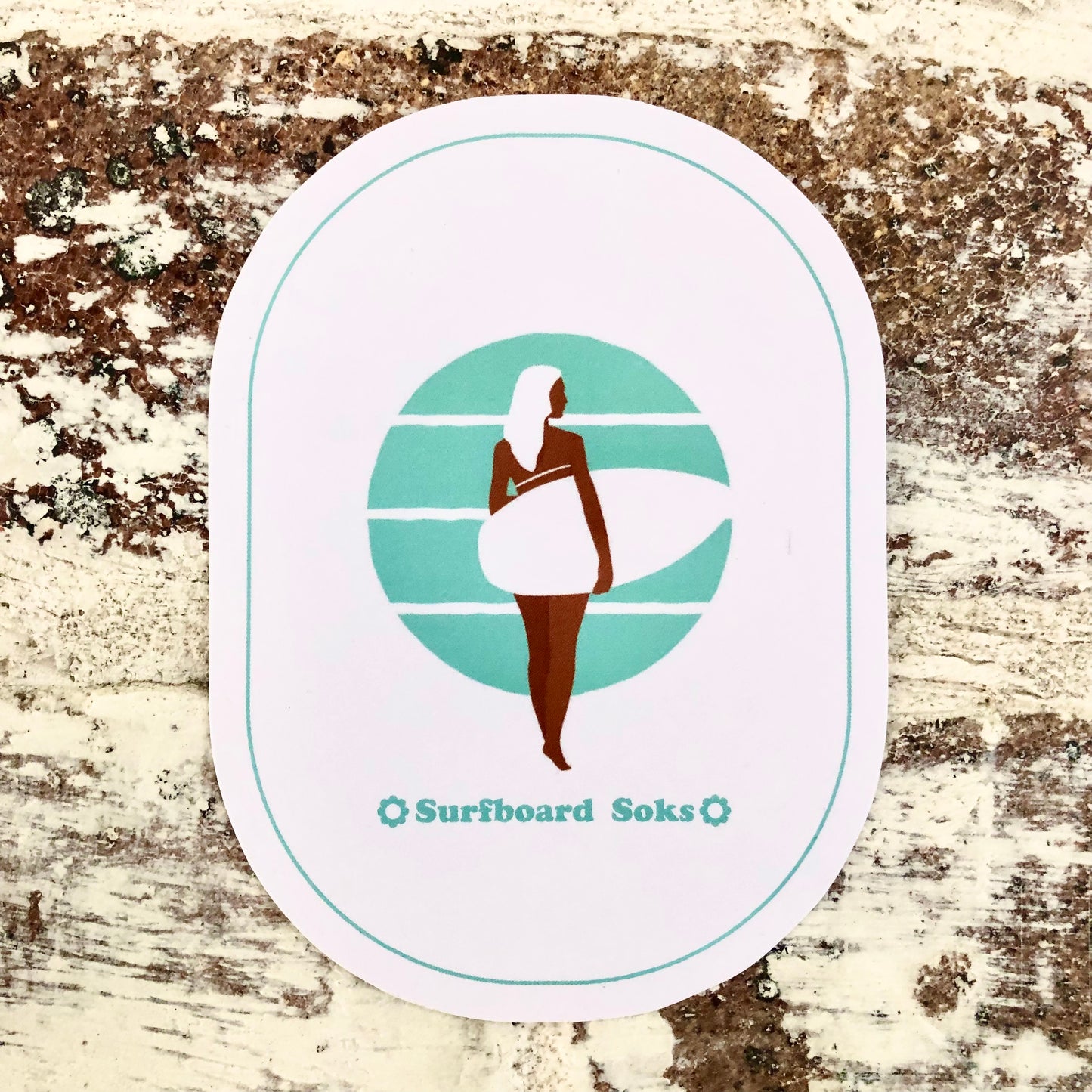 Heading Out Surfer Girl Sticker