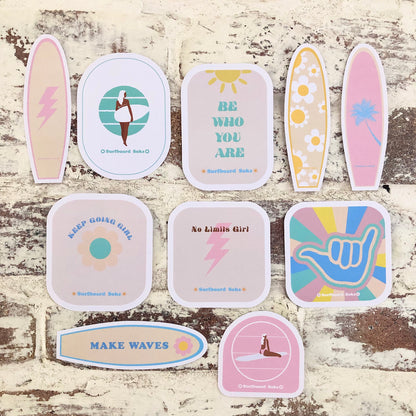 Surfer Girl Sticker